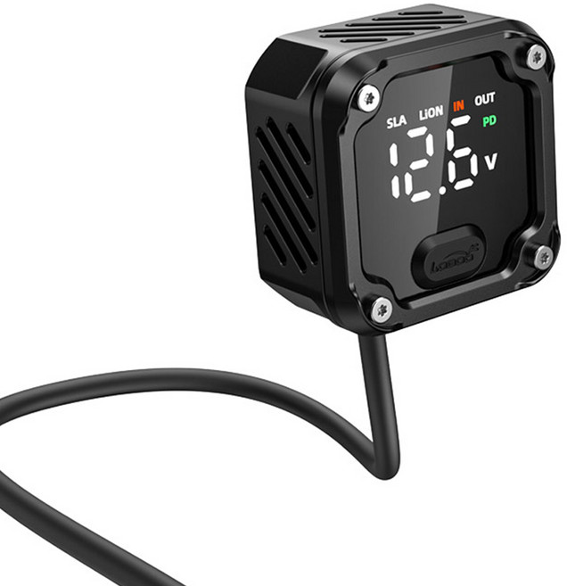 LOBOO Volt Gauge 解決放電擔憂 摩托車超高速雙向充電器 100W PD USB 130W, 1個, C36