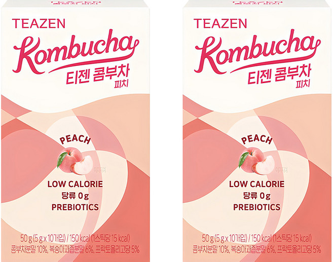 티젠 콤부차 피치, 5g, 10개입, 2개