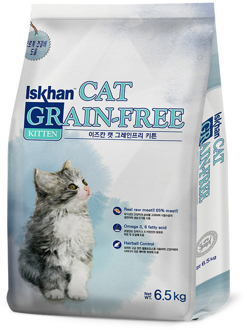이즈칸 캣 그레인프리 기능성 사료, 키튼, 6.5kg, 1개