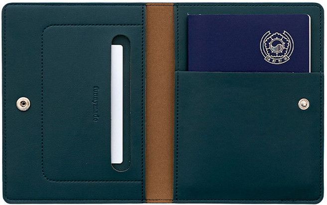 퍼니메이드 RFID차단 안티스키밍 가죽 여권 지갑