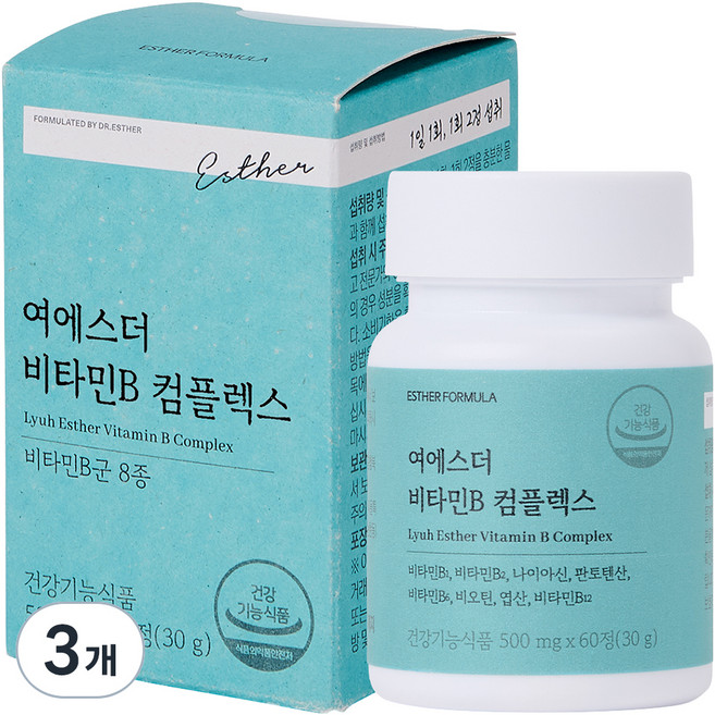 에스더포뮬러 여에스더 비타민B 컴플렉스 30g, 3개, 60정