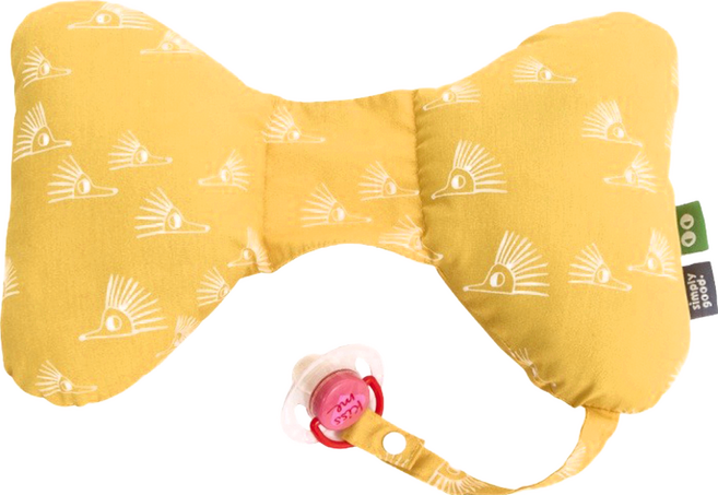 Simplygood 蝴蝶護頸枕 - 黃刺蝟 100%棉, 1個