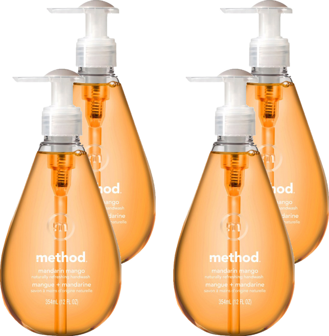 메소드 고보습 핸드워시 만다린 망고, 354ml, 4개