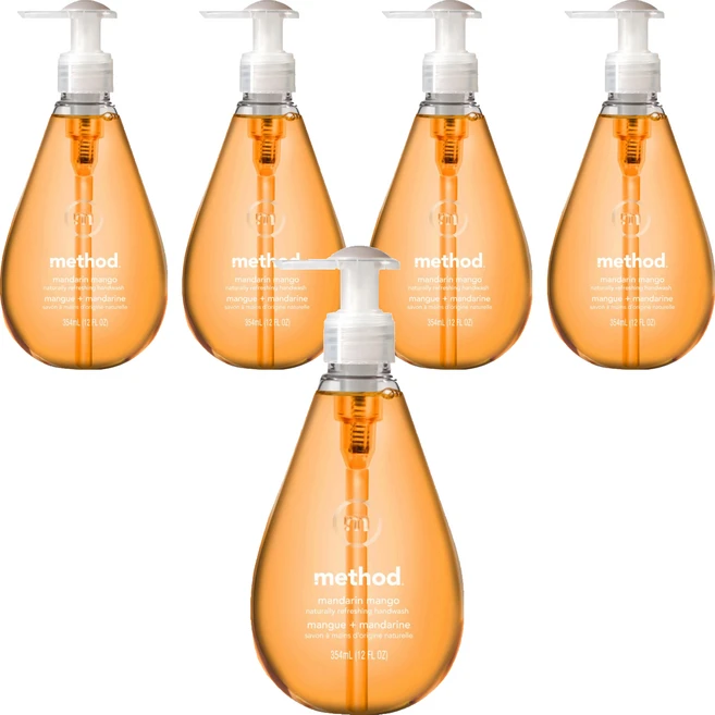 메소드 고보습 핸드워시 만다린 망고, 354ml, 5개 - 쿠팡