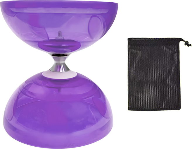 SUCCESS 成功 五軸安全教學扯鈴 尺寸14.7x12.5cm 配件：尼龍繩x1、扯鈴桿x2、收納袋x1, S4597, 紫色