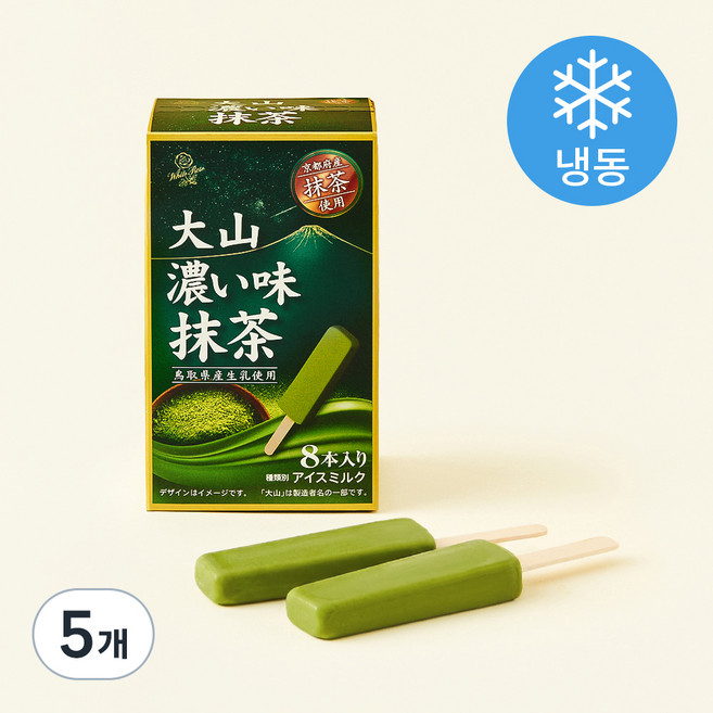 다이센 진한 녹차 아이스밀크 (냉동), 30ml, 8개입, 5개