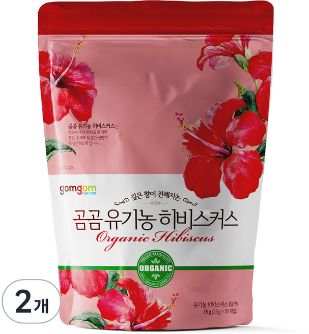 곰곰 유기농 히비스커스, 1.5g, 50개입, 2개