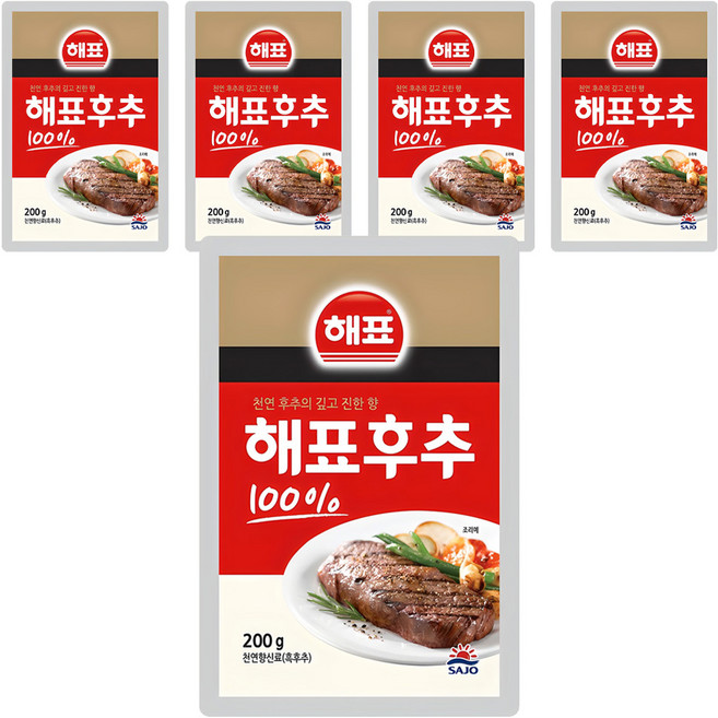[해표] 순후추, 200g, 5개