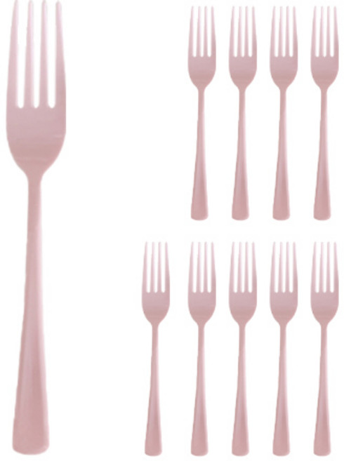 아보드 플라스틱 포크, 1개, 10개