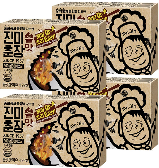 진미 불맛춘장, 300g, 4개