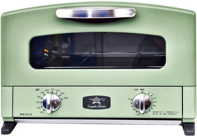 Sengoku Aladdin 千石阿拉丁 二枚燒電烤箱 綠色 5.2kg, AET-GS13T/G