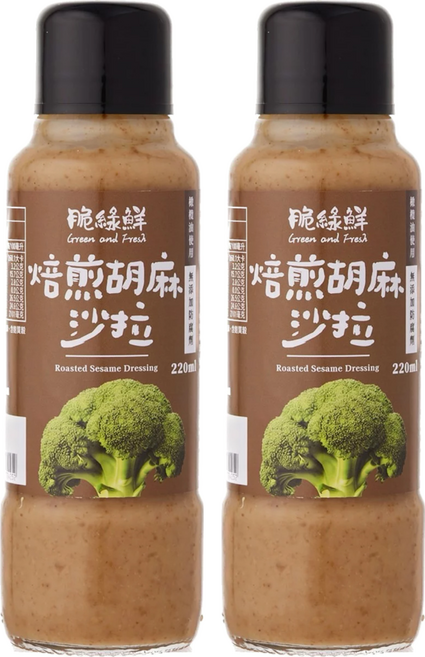KOKUMORI 穀盛 脆綠鮮沙拉 焙煎胡麻, 220ml, 2瓶