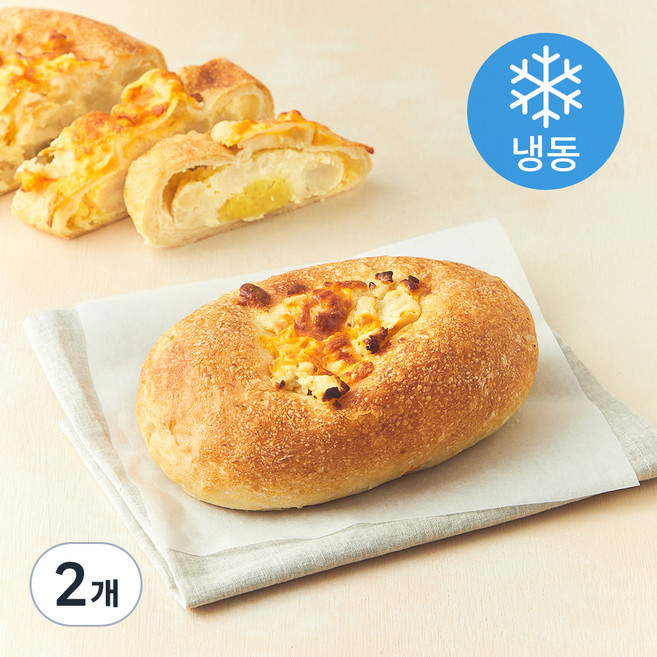 듬뿍 고구마 치아바타 (냉동), 280g, 2개, 1개입
