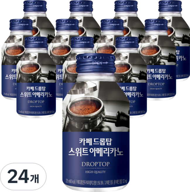 광동제약 카페 드롭탑 스위트 아메리카노, 275ml, 24개