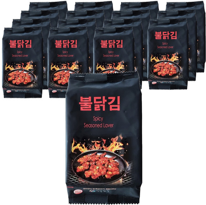 매콤한 밥도둑 불닭김, 5g, 16개