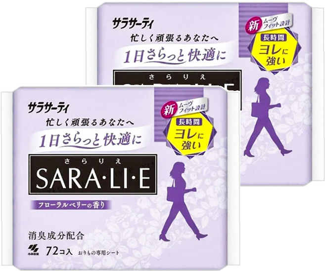 KOBAYASHI 小林製藥 Sarasati 衛生護墊 莓果花香, 14*5.7cm, 72片, 2包