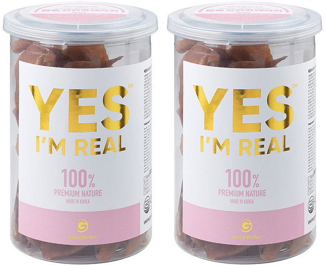 골드로니 강아지 예스아임리얼 프리미엄 저온건조 간식, 돼지귀, 130g, 2개