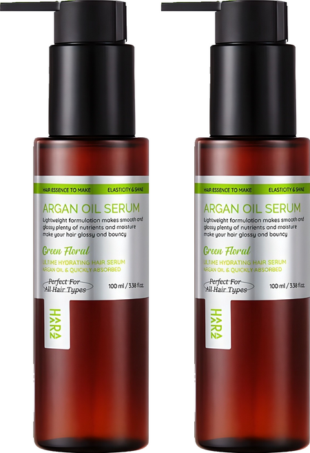 하라즈 아르간 오일 세럼 그린플로럴향 헤어에센스, 100ml, 2개