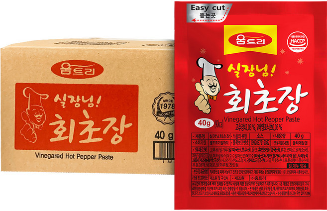 움트리 실장님 회초장, 40g, 300개