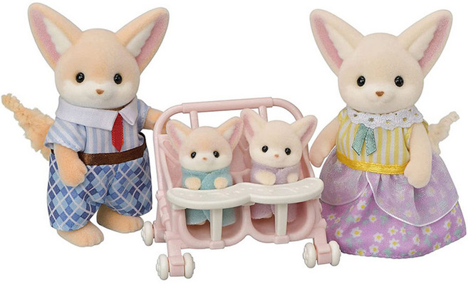 EPOCH Sylvanian Families 森林家族 耳廓狐家庭組 FS-48 3歲以上, 1組