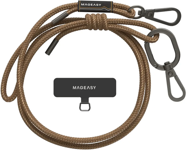 MAGEASY STRAP 掛繩/掛繩片組 6mm, 知性棕, 1組