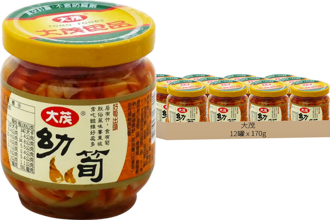 大茂 幼筍, 170g, 12罐