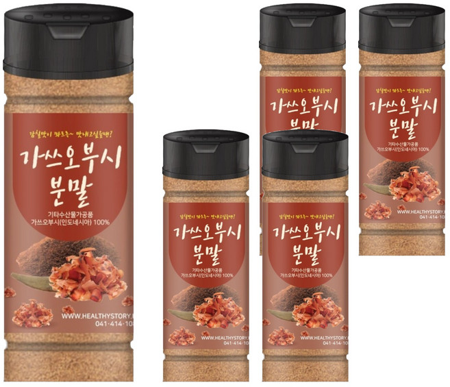 건강스토리 가쓰오부시 분말, 100g, 5개