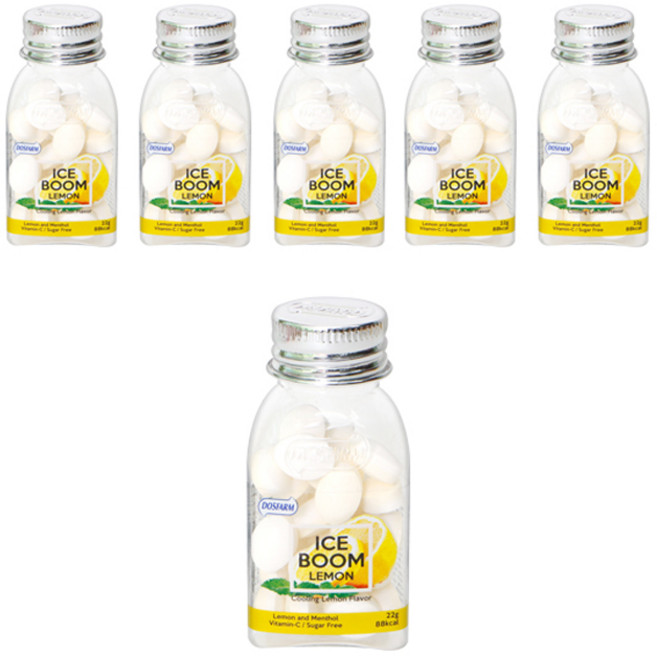 도스팜 아이스붐 레몬향 캔디, 22g, 6개