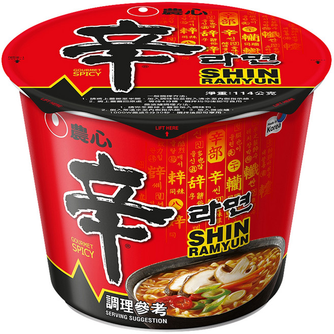 NONGSHIM 農心 辛拉麵 114g, 1入