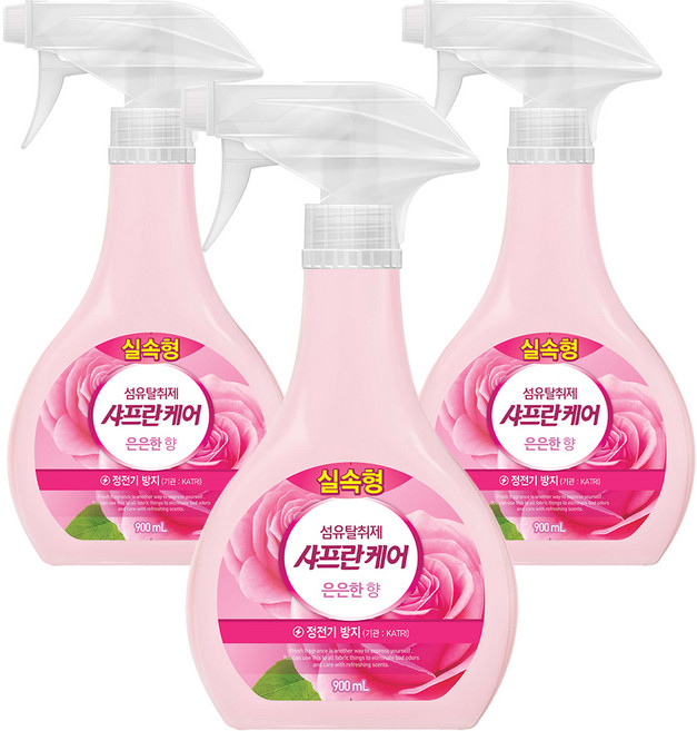 샤프란 케어 섬유탈취제 본품 은은한향, 3개, 900ml