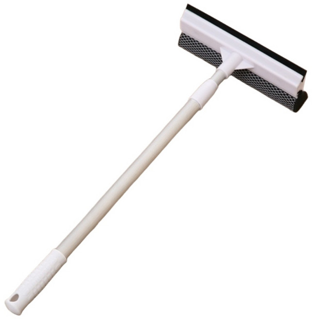 窗戶玻璃清潔器可伸縮, 1個, 灰色