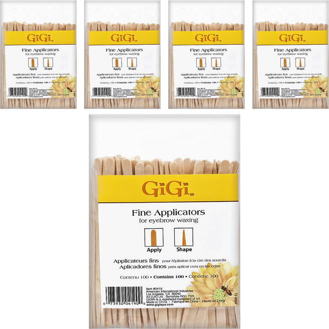 GiGi 熱蠟專用木棒 M 100入, 5包