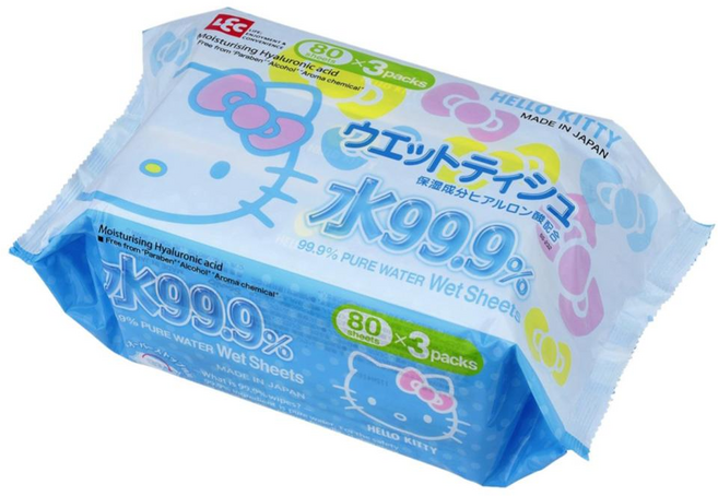 LEC Kitty 濕紙巾補充包 80張, 1包, 3包