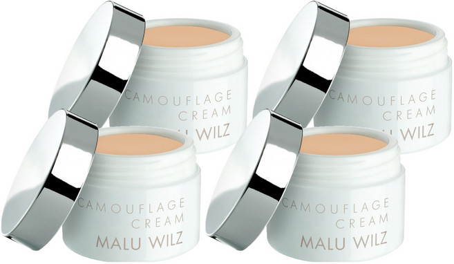 MALU WILZ Camouflage 霜狀遮瑕膏 6g, 3號 自然米色, 4個