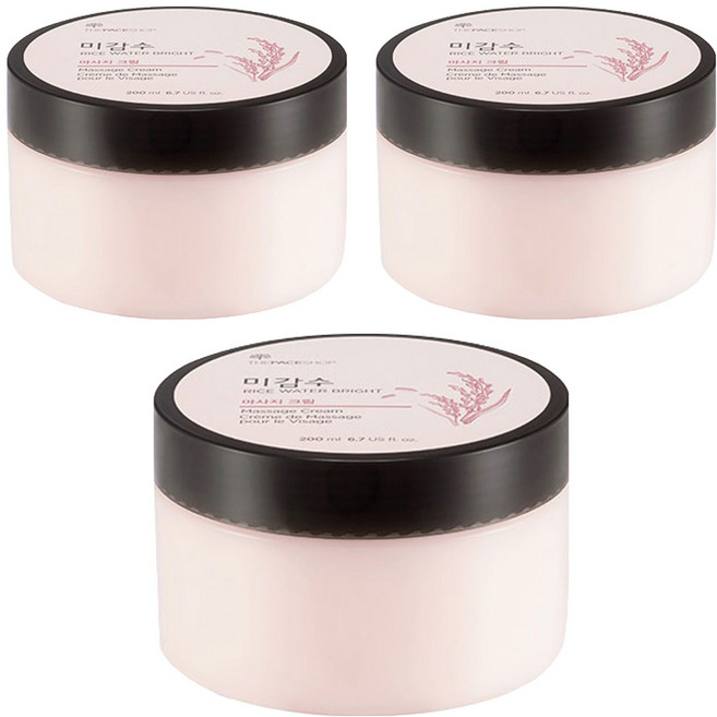 더페이스샵 미감수 브라이트 마사지 크림, 200ml, 3개