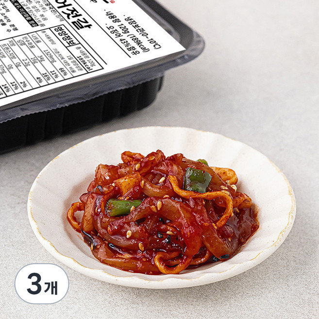 강남밥상 오징어 젓갈, 120g, 3개