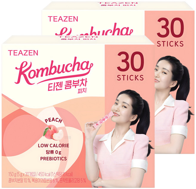 티젠 피치 콤부차, 5g, 30개입, 2박스