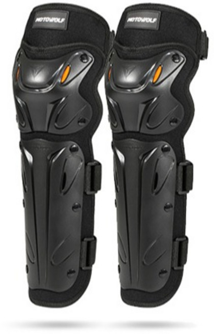 오토바이 팔꿈치 보호대 긴타입 세트 MDL1010L 2p, 블랙, 1세트