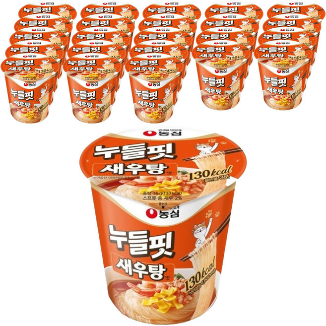누들핏 새우탕맛 36g, 24개