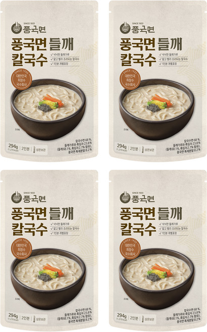 풍국면 풍국면 들깨 칼국수, 294g, 4개
