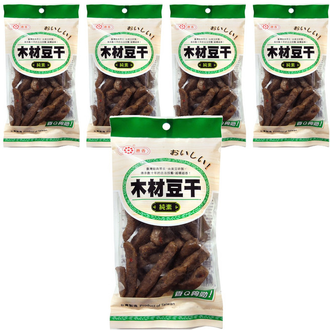 惠香 木材豆干 純素, 120g, 5包