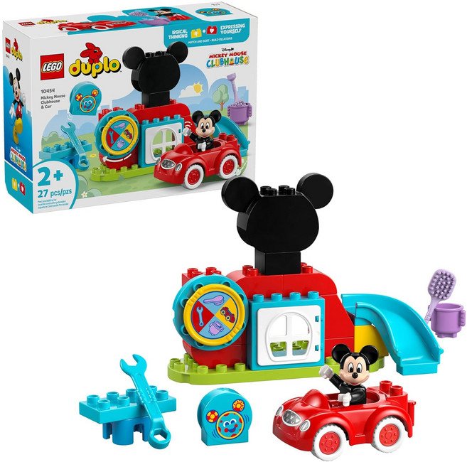 LEGO 10454 得寶系列 米奇妙妙屋和汽車 Mickey Mouse Clubhouse & Car, 混合, 1盒