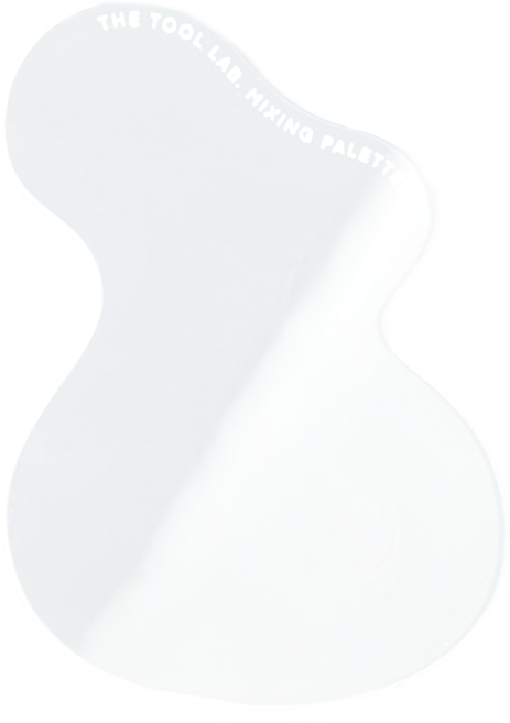 THE TOOL LAB 壓克力調色盤, 1個, 單色