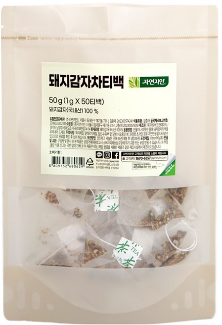 자연지인 돼지감자차티백, 1g, 50개입, 1개