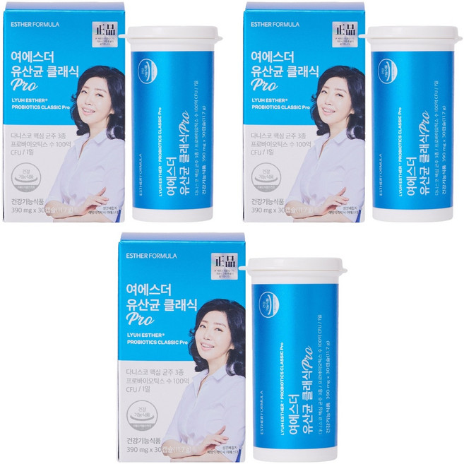 에스더포뮬러 여에스더 유산균 클래식 Pro 30캡슐, 3개, 30회분