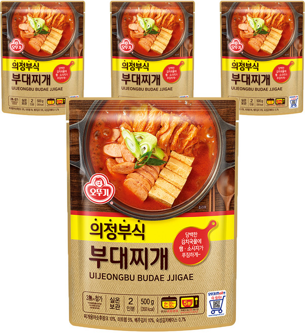오뚜기 의정부식 부대찌개, 500g, 4개
