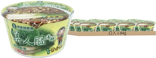 埔里農會 美人腿素食湯麵, 12入