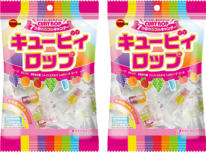 BOURBON 北日本 QB水果味糖, 100g, 2袋