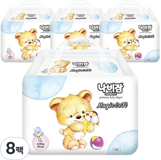 매직소프트 밴드형 기저귀 아동공용, 4단계, 288매