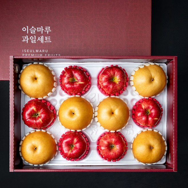 프리미엄 사과배 혼합 선물세트 대과, 5.5kg(사과 6입 + 배 6입), 1세트